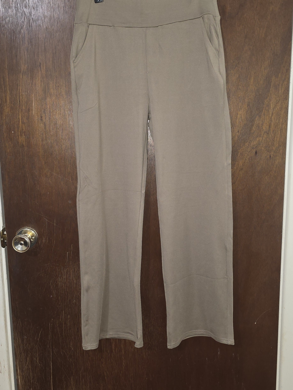 Women’s Wide-Leg Pull-On Pants — Taupe